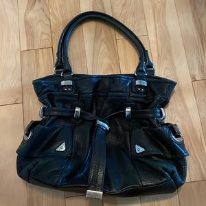 Black B.Makowsky 14x12x4” soft leather multi-compartment NWOT purse